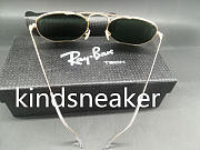 Ray-Ban Icons Sunglasses Round Marshal Green Classic G-15 - 4