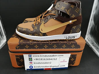Air Jordan 1 Off White-Louis Vuitton Box AQ0818-158