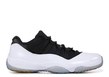 AIR JORDAN 11 RETRO LOW WHITE BLACK TRUE RED 528895-110