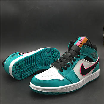 Air Jordan 1 Mid SE South Beach Turbo Green 852542 306