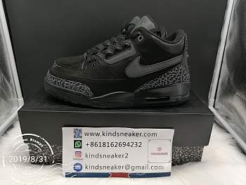 AIR JORDAN 3 RETRO BLACK DARK-GREY GRN 902027