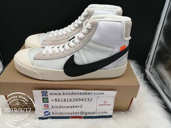 Off White-Nike Blazer Mid Grim Reaper AA3832-100 - 1