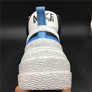 SACAI X NIKE BLAZER MID BLACK WHITE UNIVERSITY BLUE BV0071 001 - 2