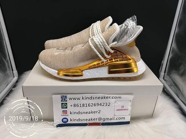 ADIDAS PHARRELL NMD HU CHINA PACK HAPPY(GOLD) F99762 - 1