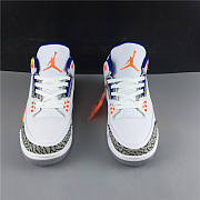 Air Jordan 3 Retro Knick White Blue Orange 136064 148 - 4