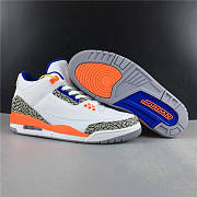 Air Jordan 3 Retro Knick White Blue Orange 136064 148 - 5