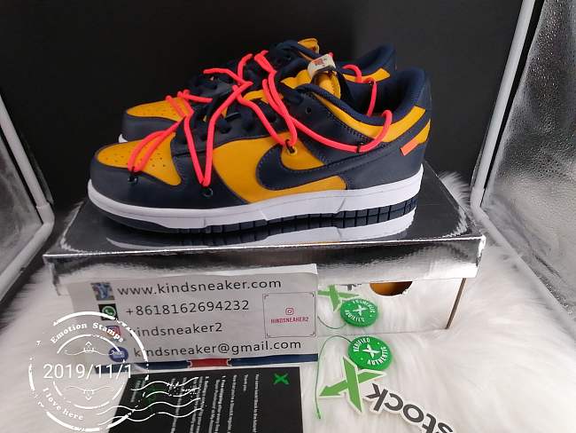 OFF WHITE NIKE DUNK LOW OW DK POWDER BLUE  CT0856 700 - 1