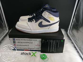 Air Jordan 1 Retro Mid Jeter Sail Bronze AH6342-104