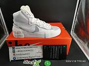 SACAI X NIKE BLAZER MID WHITE GREY BV0072 100 - 5