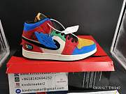 Air Jordan 1 Mid Fearless Muslin Black Red Royal CU2805 100 - 5