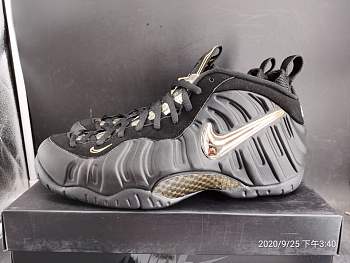 Nike Air Foamposite Pro Black Metallic Gold 624041 009