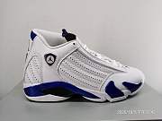 Air Jordan 14 Retro White Hyper Royal 487471-104 - 5