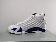 Air Jordan 14 Retro White Hyper Royal 487471-104 - 6