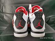 Air Jordan 4 Retro White Red 308497 110 - 5