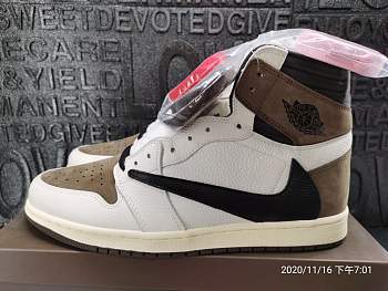 Air Jordan 1 Retro High Travis Scott Black Dark Mocha CD4487-100