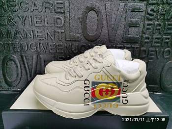 Gucci Rhyton Vintage Trainer Sneaker Apricot