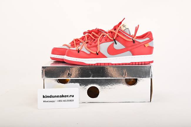 OFF-WHITE X NIKE DUNK LOW UNIVERSITY RED CT0856 600 - 1