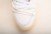 Off-White x Nike SB Dunk Low White Metallic Silver Yellow DM1602-127 - 2