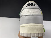 Off-White x Nike SB Dunk Low 04 of 50 OW White Grey Green DM1602-114 - 6