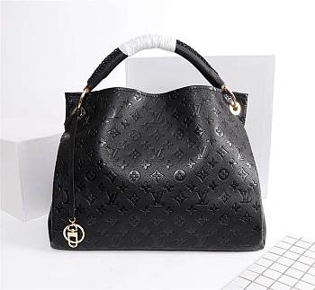 Louis Vuitton M41066 Artsy MM Monogram Empreinte Leather Tote Bag - Noir