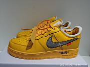 Nike Air Force 1 Low OFF-WHITE University Gold Metallic Silver DD1876-700 - 2