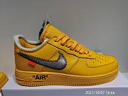 Nike Air Force 1 Low OFF-WHITE University Gold Metallic Silver DD1876-700 - 3