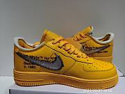 Nike Air Force 1 Low OFF-WHITE University Gold Metallic Silver DD1876-700 - 6