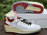 Air Jordan 2 Retro Low SP Off-White White Red - 2