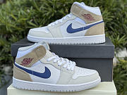 Air Jordan 1 Mid Tan Suede Navy DO6726-100 - 2