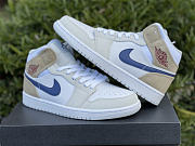 Air Jordan 1 Mid Tan Suede Navy DO6726-100 - 4