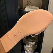 AY SLIDE Pink and Black Rosa Mutabilis Embroidered Cotton - 5