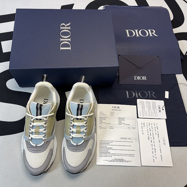 Dior B22 Low Top 'White Blue' 3SN231YXX H865 - 1