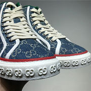 Gucci Tennis 1977 High Top GG Navy Blue 627838 HVK70 9765 - 4