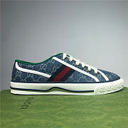 Gucci Tennis 1977 Low GG Navy Blue 627838 HVK70 9765 - 1