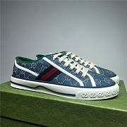 Gucci Tennis 1977 Low GG Navy Blue 627838 HVK70 9765 - 2