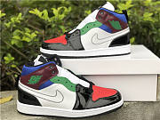 Jordan 1 Mid SE Black White Multi-Color DB5454-001 - 2