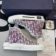 Dior B23 High Top Red Blue Oblique 3SH118YTG_H563 - 5