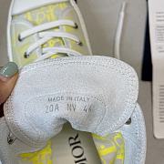 Dior B23 High Top White Yellow Oblique 3SH118YNT H160 - 6