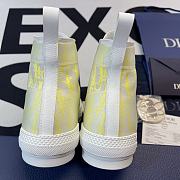 Dior B23 High Top White Yellow Oblique 3SH118YNT H160 - 5