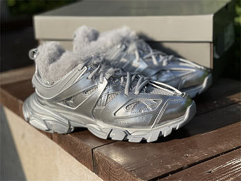 Balenciaga Track Silver Furry