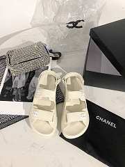 Dad Sandals Cream Rubber Sandals - 6