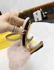 FENDI FIRST Pink mink high-heeled sandals - 8R8212AHGHF1FFZ - 4