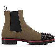 Christian Louboutin MELON SPIKES FLAT BROWN  - 3
