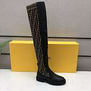 ROCKOKO Black leather ankle boots with stretch fabric - 8W6789A3GXF0PMM - 6