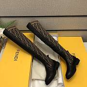 ROCKOKO Black leather ankle boots with stretch fabric - 8W6789A3GXF0PMM - 5