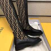 ROCKOKO Black leather ankle boots with stretch fabric - 8W6789A3GXF0PMM - 3