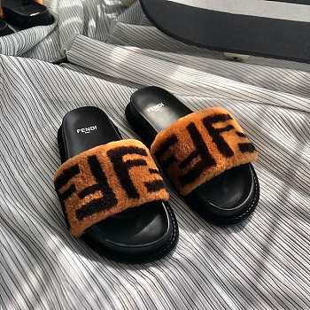 FF Fur Pool Slide Sandal
