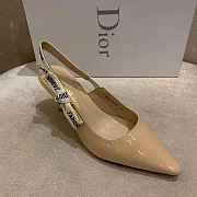 J'ADIOR SLINGBACK PUMP Nude Patent Calfskin - 5