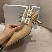 J'ADIOR SLINGBACK PUMP Nude Patent Calfskin - 4