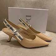 J'ADIOR SLINGBACK PUMP Nude Patent Calfskin - 3